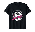 Soccer Ball Soccer Player Just Who Loves T-Shirt - Trendy Graphic Unisex