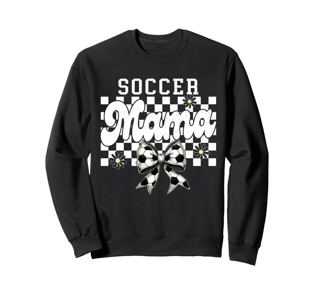 Soccer Mama Checkered Soccer Mom Sweatshirt - Streetwear Style Unisex