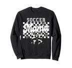 Soccer Mama Checkered Soccer Mom Sweatshirt - Streetwear Style Unisex