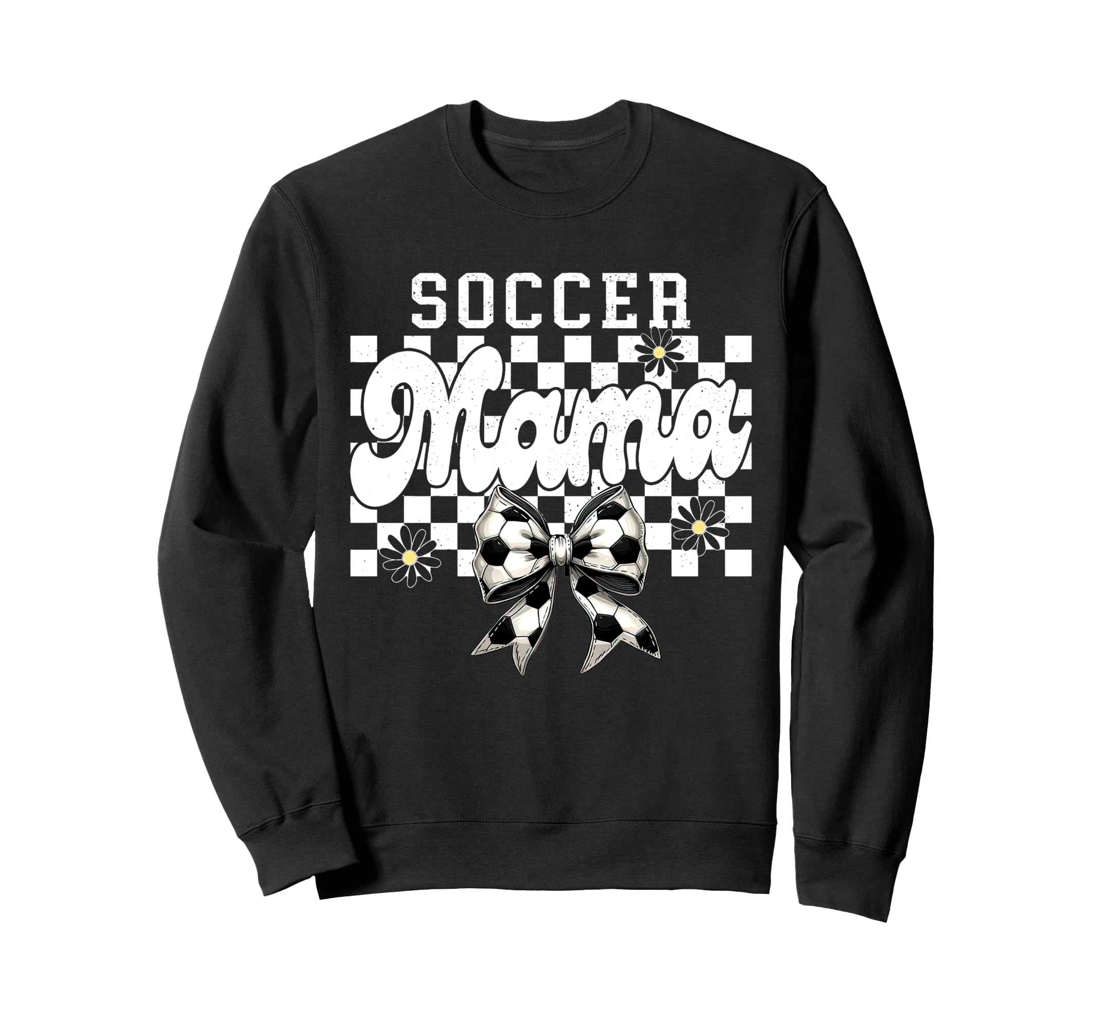 Soccer Mama Checkered Soccer Mom Sweatshirt - Streetwear Style Unisex