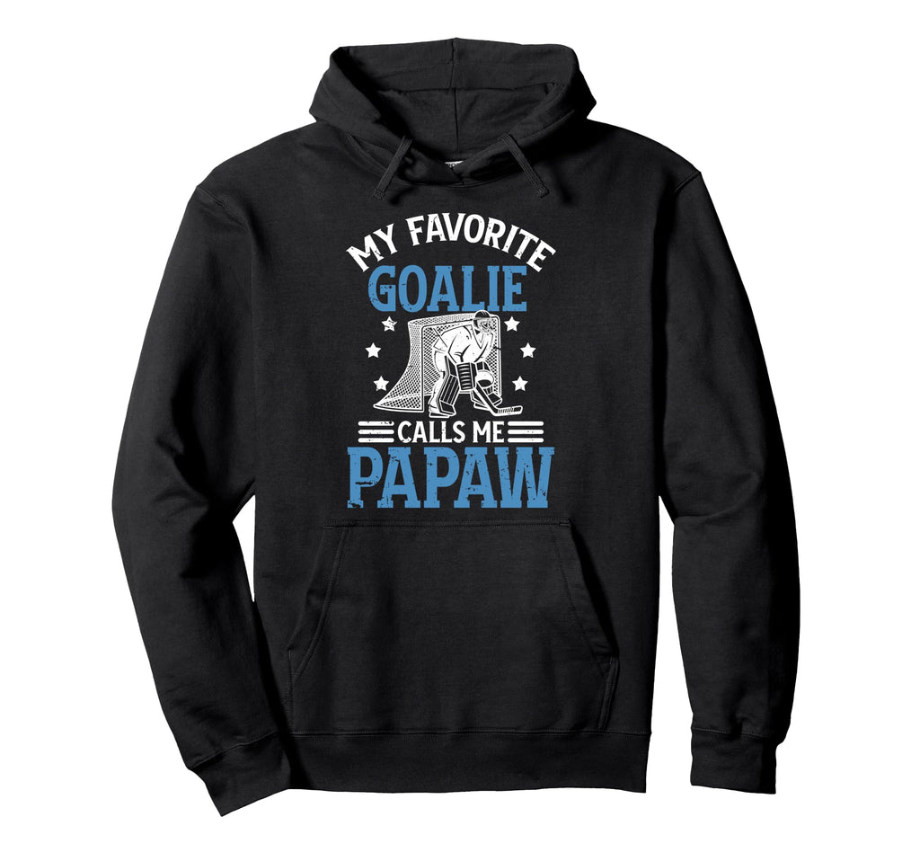 My Favorite Ice Hockey Goalie Papaw Ice Hoodie - Unique Graphic for Adults