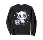 Soccer Player Panda Kicking Sweatshirt - Casual Everyday Wear Unisex