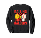 Raising Ballers Checkered Bow Sweatshirt - Custom Art Print for Adults