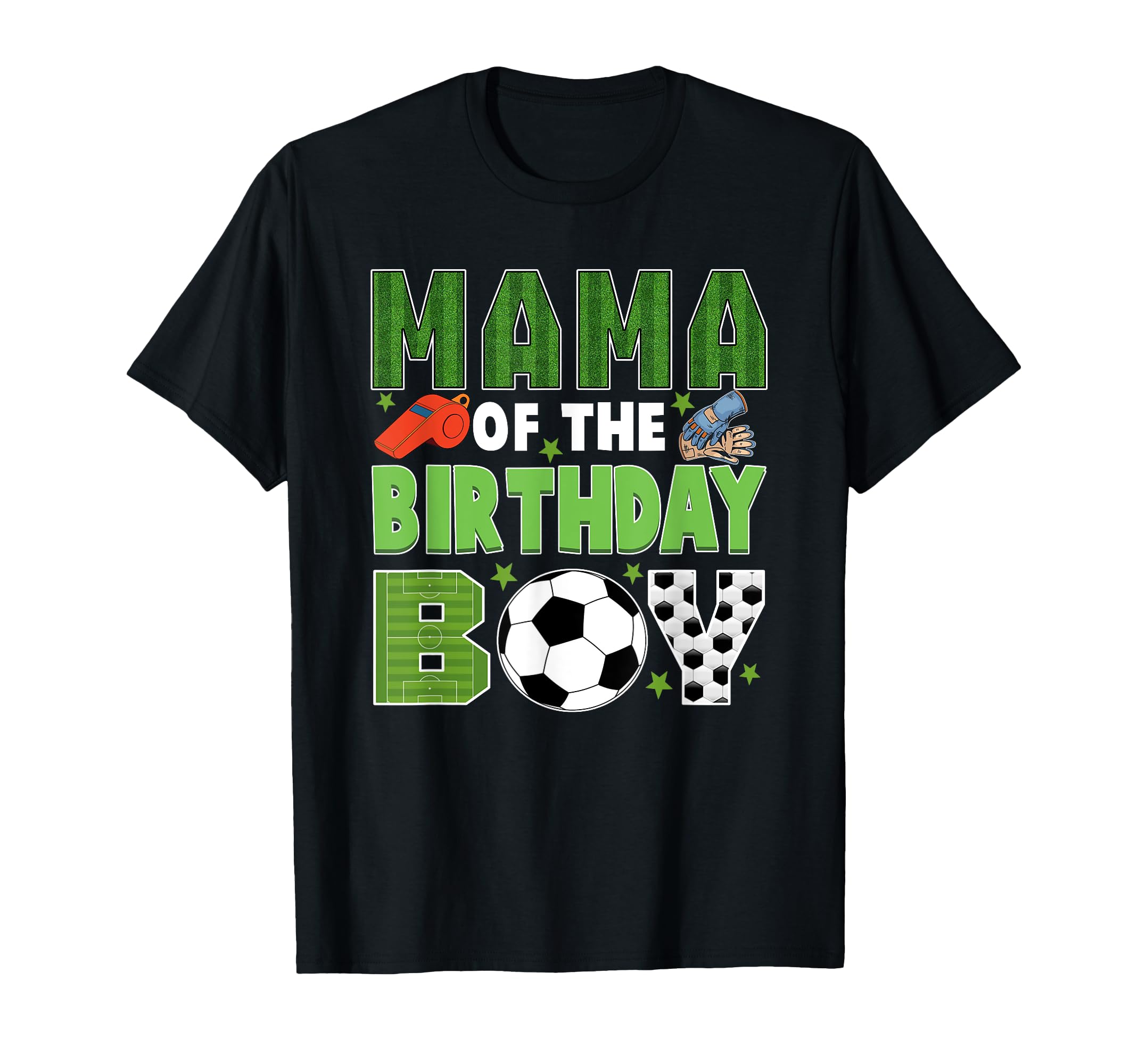Mama Birthday Soccer Group Family T-Shirt - Graphic Print Men Women