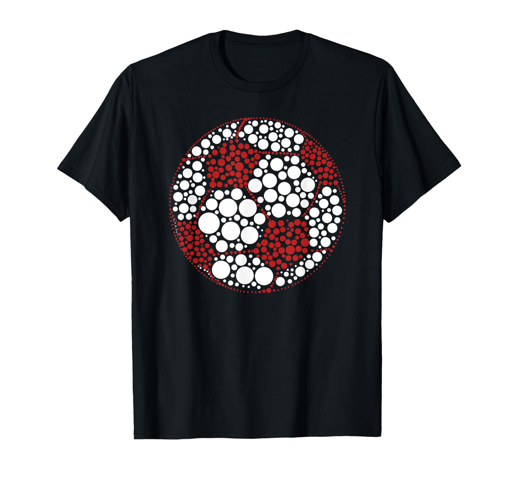 Funny Polka Dot Soccer Lover T-Shirt - Fun Novelty Design for Adults