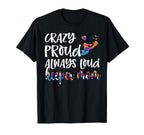 Crazy Proud Soccer Goalkeeper Mom T-Shirt - Casual Everyday Wear Unisex