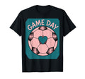 Womens Soccer Game Day Ladies Heart T-Shirt - Fun Novelty Design Unisex