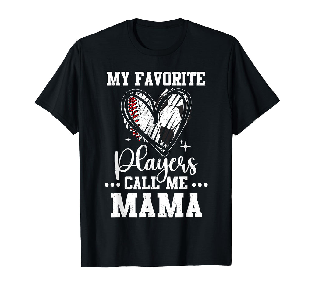 My Favorite Baseball Soccer T-Shirt - Casual Everyday Wear for Adults