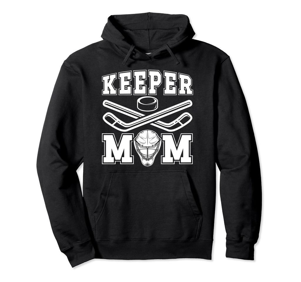 Ice Hockey Keeper Mom Ice Hockey Hoodie - Minimalist Print for Adults