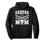 Ice Hockey Keeper Mom Ice Hockey Hoodie - Minimalist Print for Adults