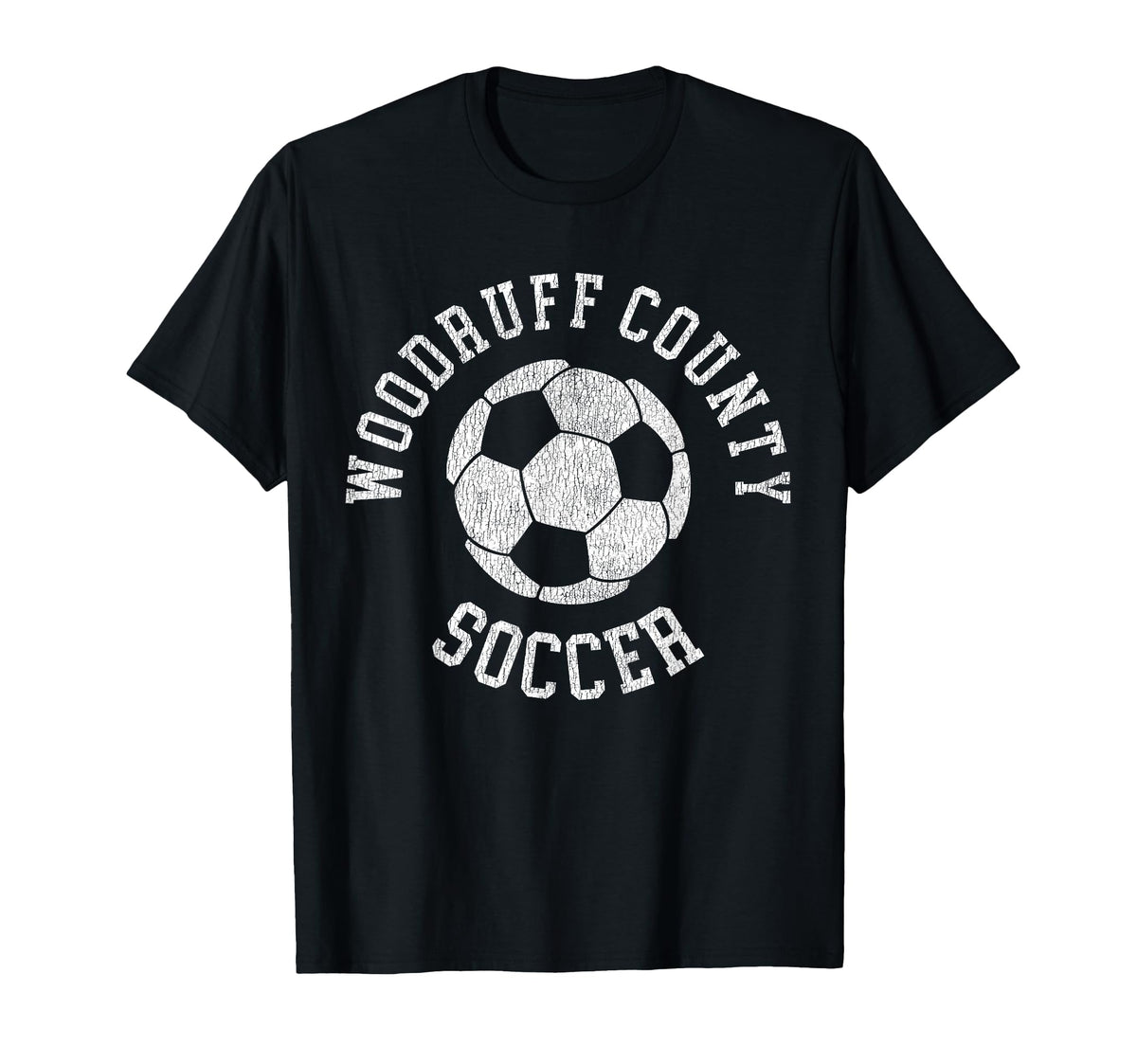 Woodruff County Soccer Distressed 90S T-Shirt - Aesthetic Graphic Men Women