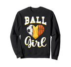 Ball Sports Heart Soccer Sweatshirt - Fun Novelty Design for Adults