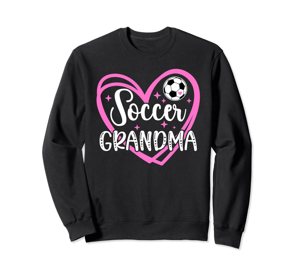 Soccer Grandma Heart Grandma Sweatshirt - Casual Everyday Wear Men Women