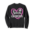 Soccer Grandma Heart Grandma Sweatshirt - Casual Everyday Wear Men Women