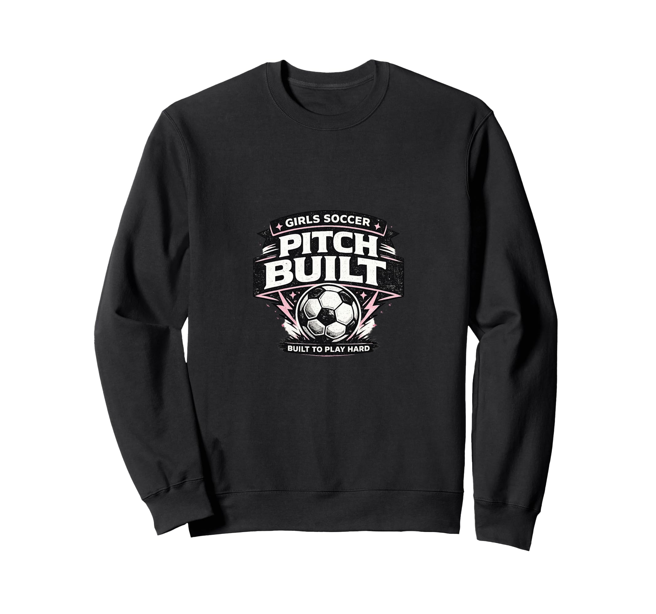 Pitch Built Soccer Sweatshirt - Unique Graphic Unisex