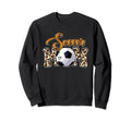 Soccer Mom Leopard Soccer Sports Sweatshirt - Streetwear Style for Adults