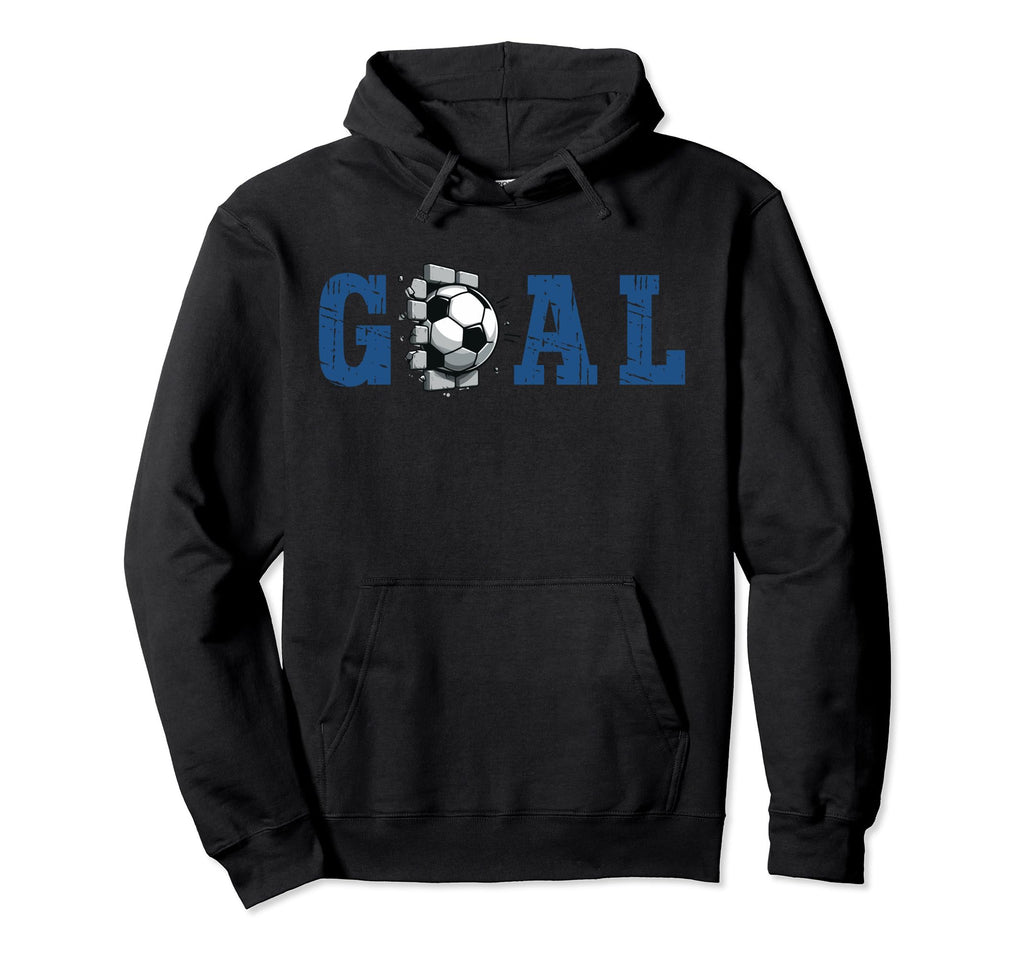 Goal Soccer Ball Break Wall Soccer Sport Hoodie - Graphic Print Men Women