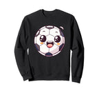 Soccer Ball Cartoon And Sweatshirt - Unique Graphic Men Women