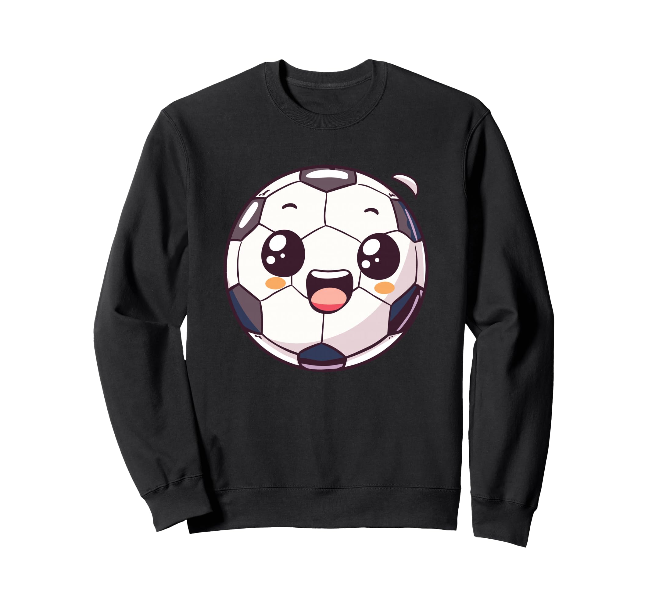 Soccer Ball Cartoon And Sweatshirt - Unique Graphic Men Women
