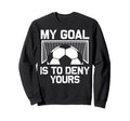 Soccer Goalie Art Gag Soccer Player Sweatshirt - Trendy Graphic Unisex