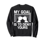 Soccer Goalie Art Gag Soccer Player Sweatshirt - Trendy Graphic Unisex