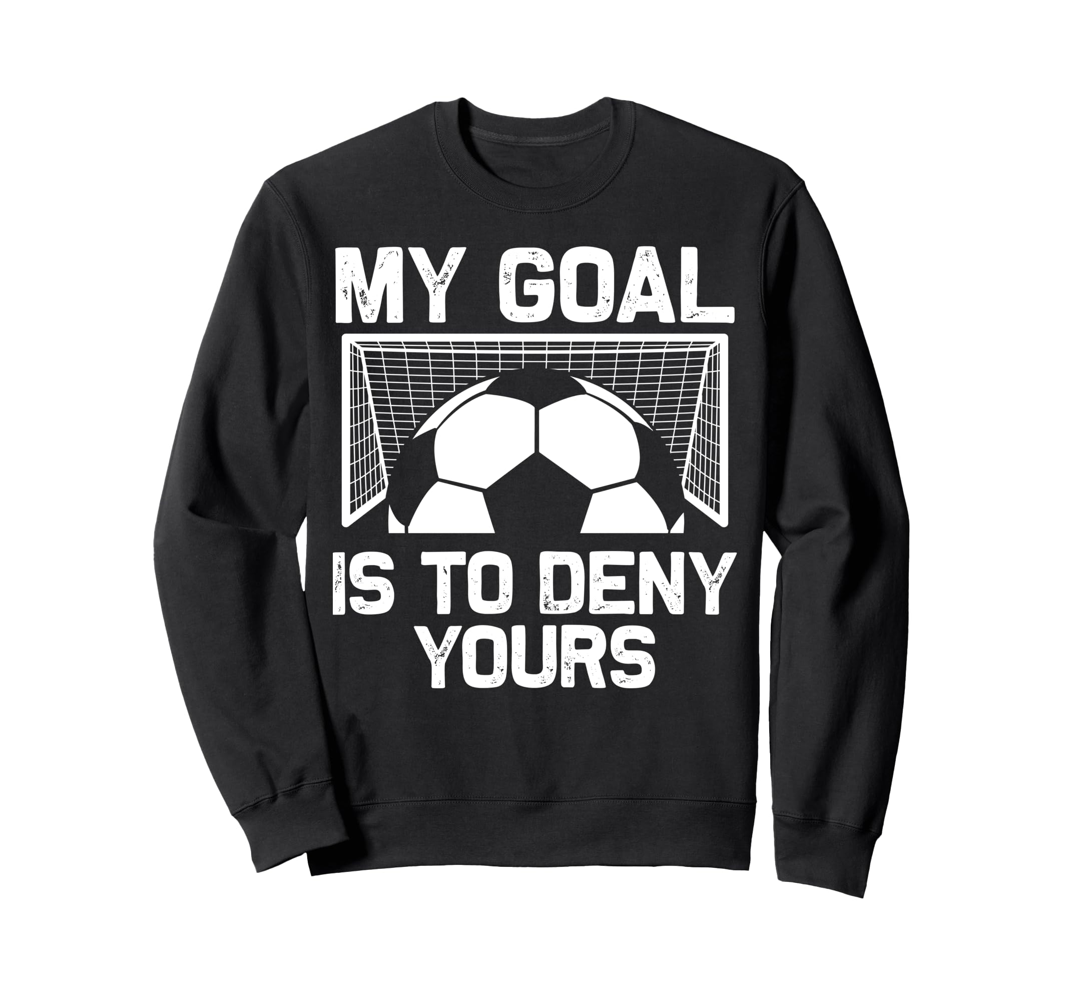 Soccer Goalie Art Gag Soccer Player Sweatshirt - Trendy Graphic Unisex