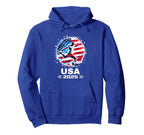 American Flag Soccer Soccer 2025 Hoodie - Graphic Print Men Women