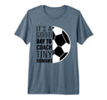 I Coach Tiny Humans Funny Soccer T-Shirt - Novelty Apparel for Adults