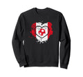 I Love Peru I Love Soccer Sweatshirt - Graphic Print for Adults