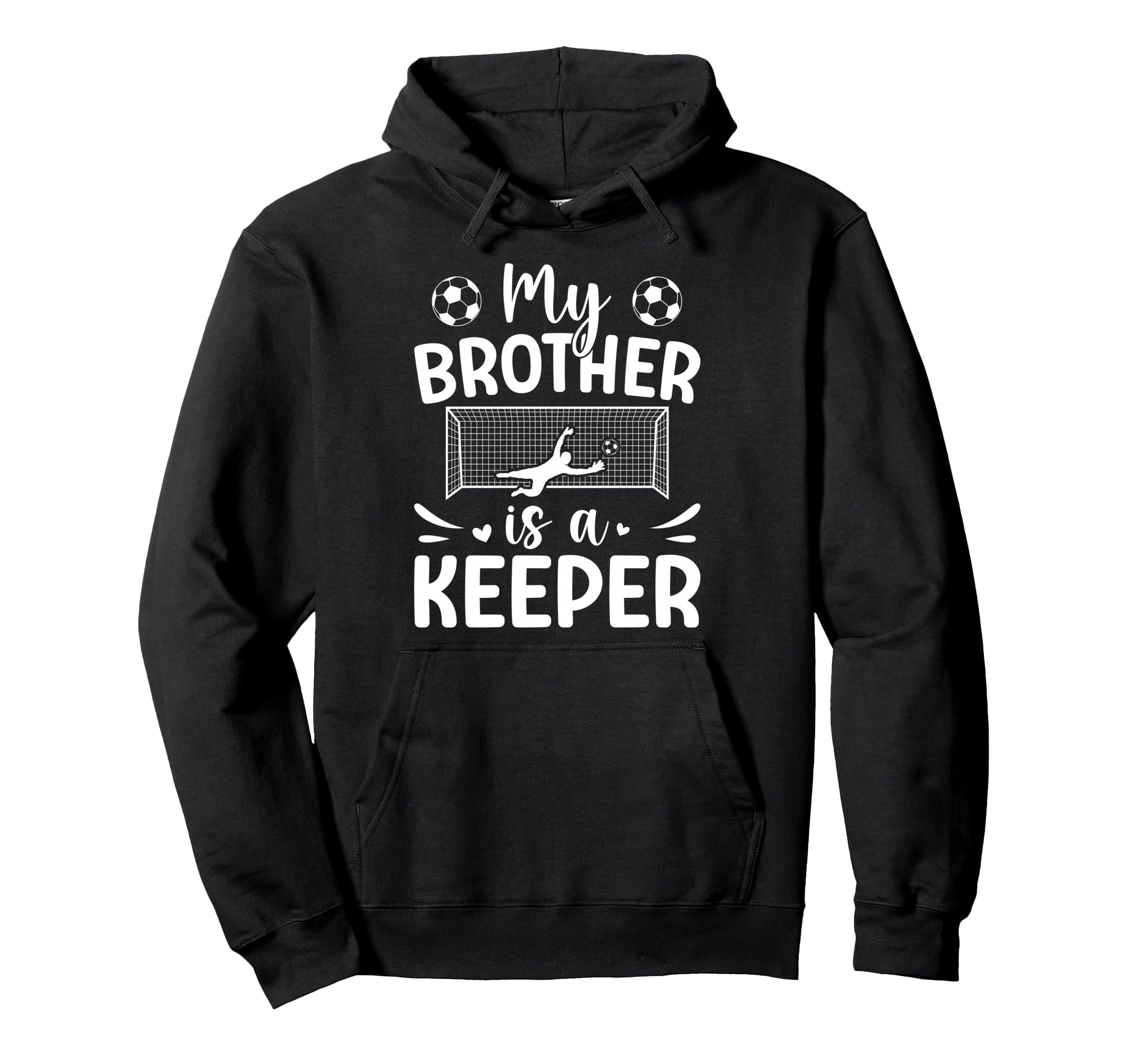 Proud Soccer Keeper Sister Soccer Hoodie - Unique Graphic for Adults