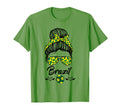 Futbol Messy Bun Brazilians Brazil T-Shirt - Streetwear Style for Adults