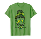 Futbol Messy Bun Brazilians Brazil T-Shirt - Streetwear Style for Adults