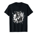 Staffordshire Bull Terrier Dog Playing T-Shirt - Graphic Print Men Women