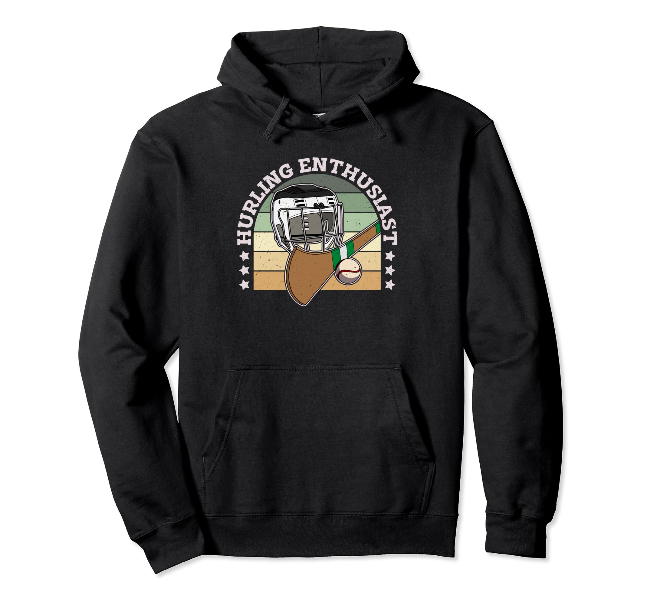 Hurling Helmet Athletic Goalkeeper Hoodie - Fun Novelty Design for Adults