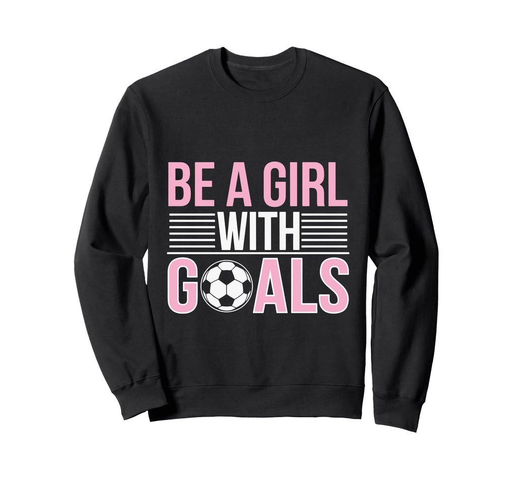 Be Goals Soccer Enthusiast Sweatshirt - Minimalist Print Unisex