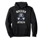 Funny Soccer Ninja Distressed Soccer Hoodie - Aesthetic Graphic Men Women