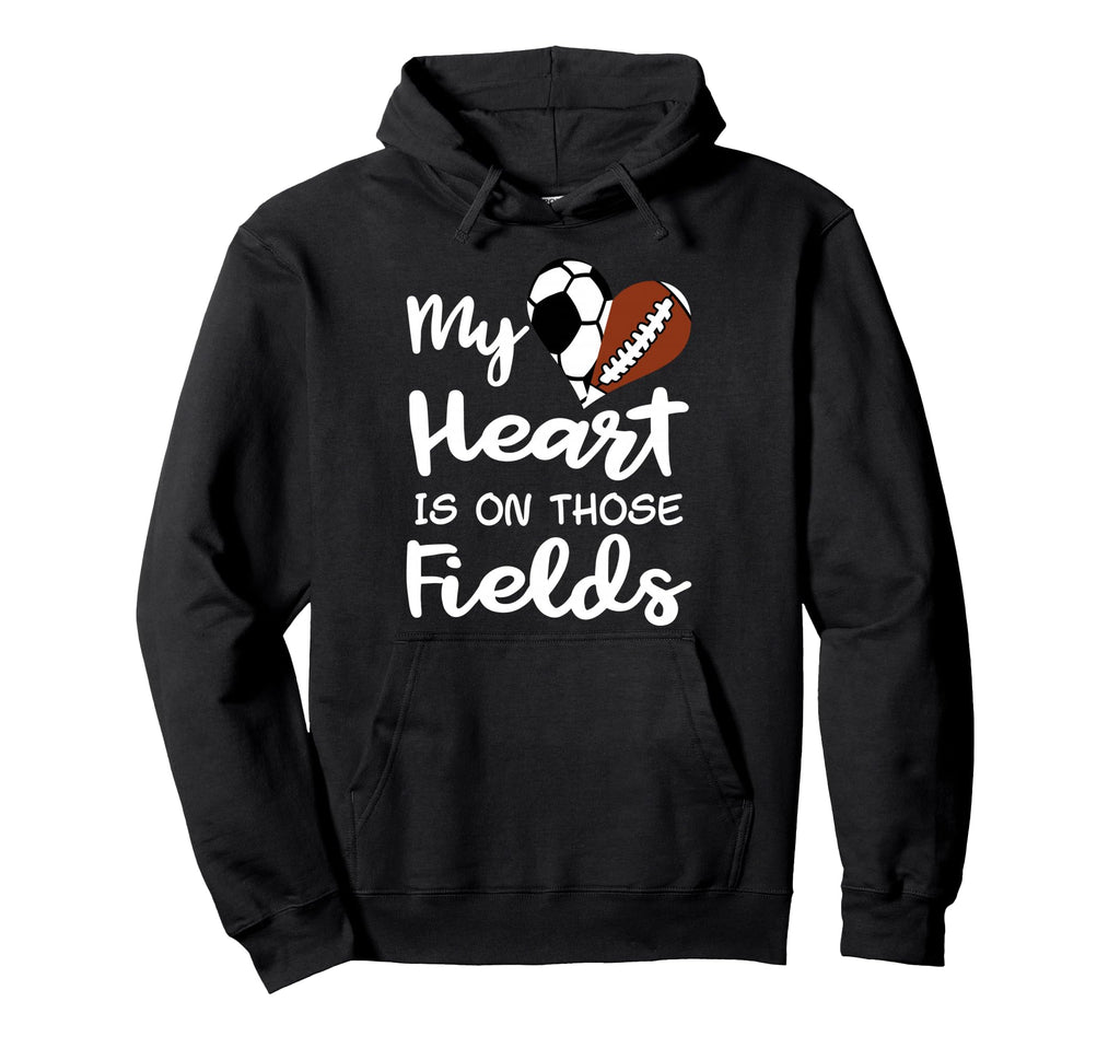My Heart Is Those Fields Funny Hoodie - Fun Novelty Design Men Women