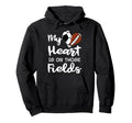 My Heart Is Those Fields Funny Hoodie - Fun Novelty Design Men Women