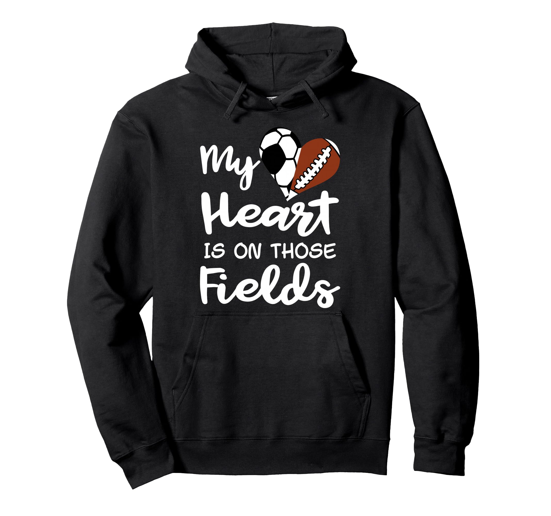 My Heart Is Those Fields Funny Hoodie - Fun Novelty Design Men Women