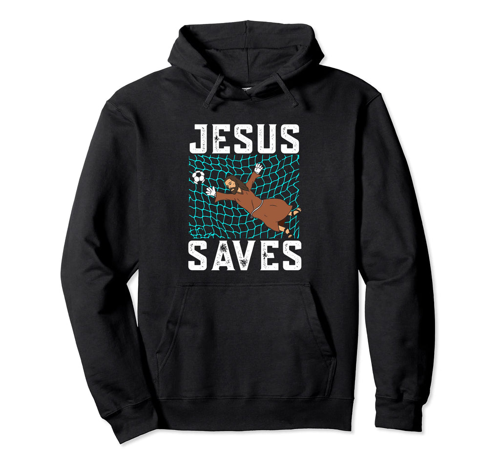 Jesus Saves I Christian Faith I Hoodie - Aesthetic Graphic for Adults