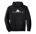 Hockey Goalie Heartbeat Hockey Goalkeeper Hoodie - Unique Graphic Men Women