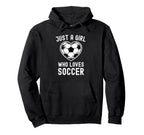 Just Who Loves Soccer Heart Player Hoodie - Trendy Graphic Unisex