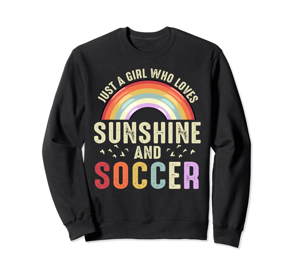 Sunshine Soccer Football Female Ball Sweatshirt - Graphic Print for Adults
