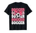 Womens Soccer Player Team Coach T-Shirt - Minimalist Print for Adults