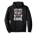 Proud Soccer Goalie Aunt Soccer Hoodie - Trendy Graphic Men Women