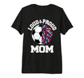 Loud Proud Soccer Cheerleader Mom T-Shirt - Aesthetic Graphic for Adults