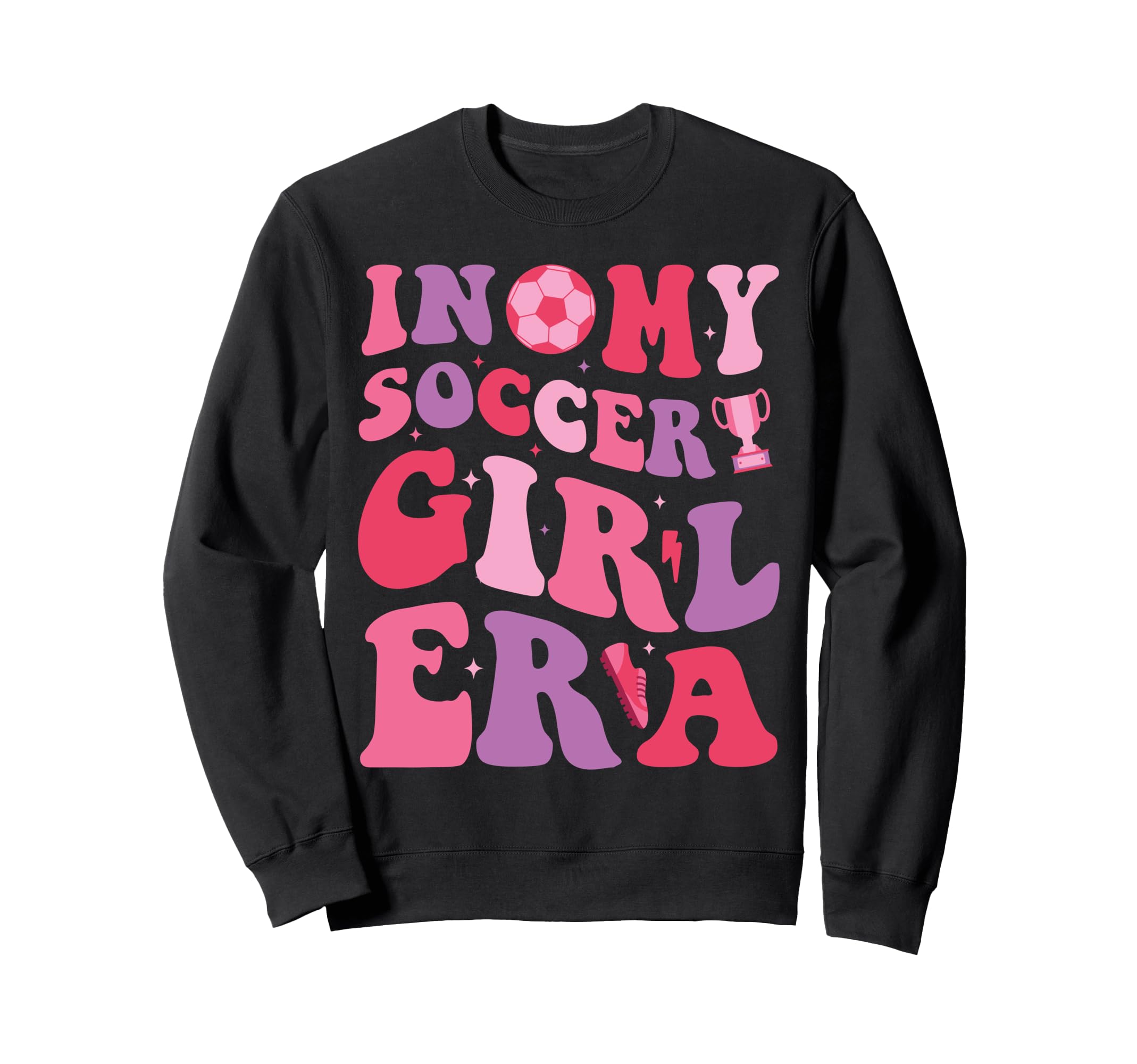 My Soccer Era Groovy Proud Soccer Sweatshirt - Custom Art Print for Adults