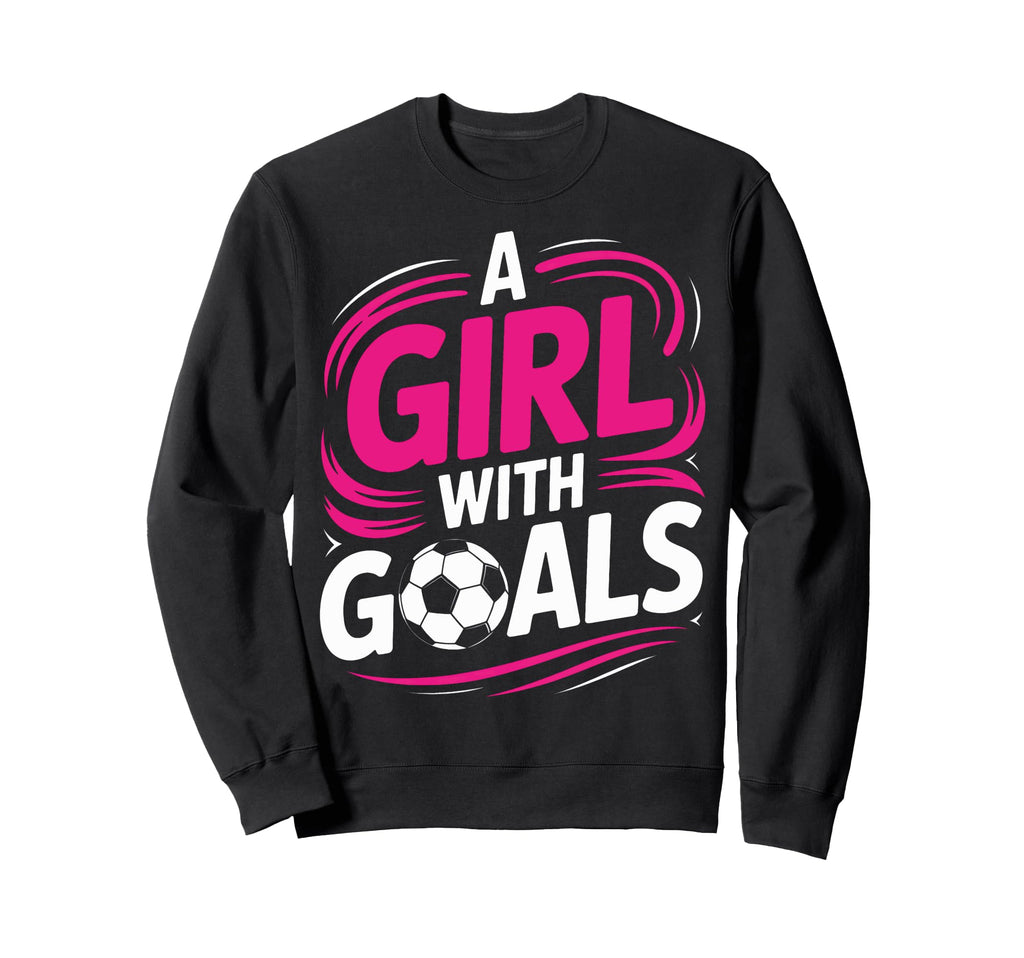 Team Player Goals Soccer Players Sweatshirt - Minimalist Print Unisex