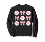 Soccer Coquette Bow Soccer Mom Sweatshirt - Unique Graphic for Adults