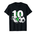 10Th Birthday Soccer Player Football T-Shirt - Custom Art Print for Adults
